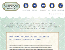 Tablet Screenshot of driftwoodkitchen.com